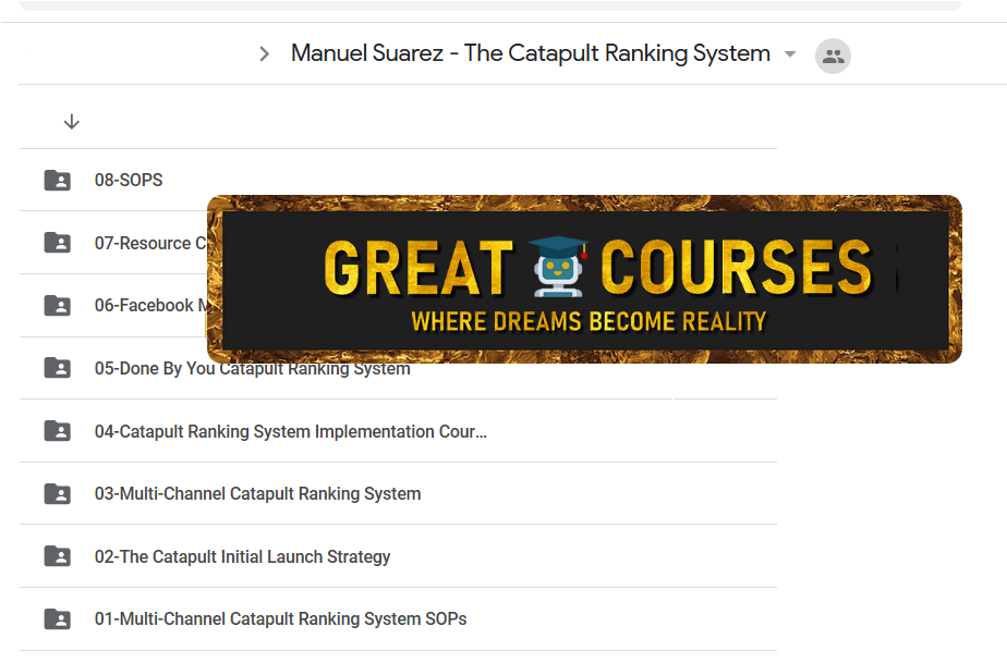 The Catapult Ranking System By Manuel Suarez - Free Download Course