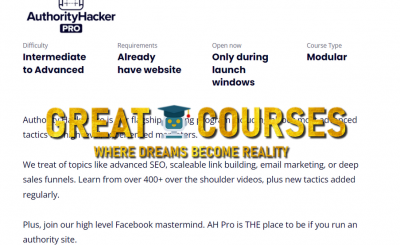 Authority Hacker Pro By Gael Breton & Mark Webster