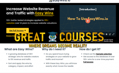 Free Download - EasyWins.io - 100+ Strategies To 10X Your Website's Growth By Mushfiq Sarker