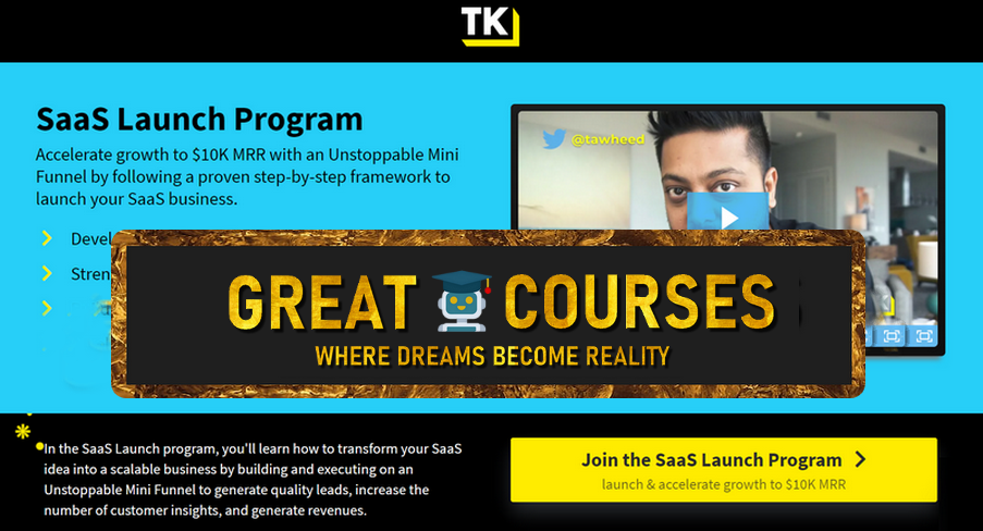 SaaS Launch Program By TK Kader - Free Download Course + Bonuses