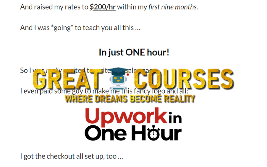 Upwork In One Hour By Daniel Throssell - Free Download Course
