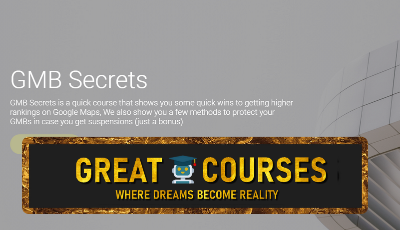 GMB Secrets By Jordan Pearce - Free Download Course