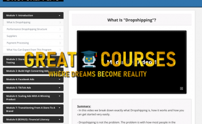 Performance Dropshipping By Hayden Bowles - Free Download Course