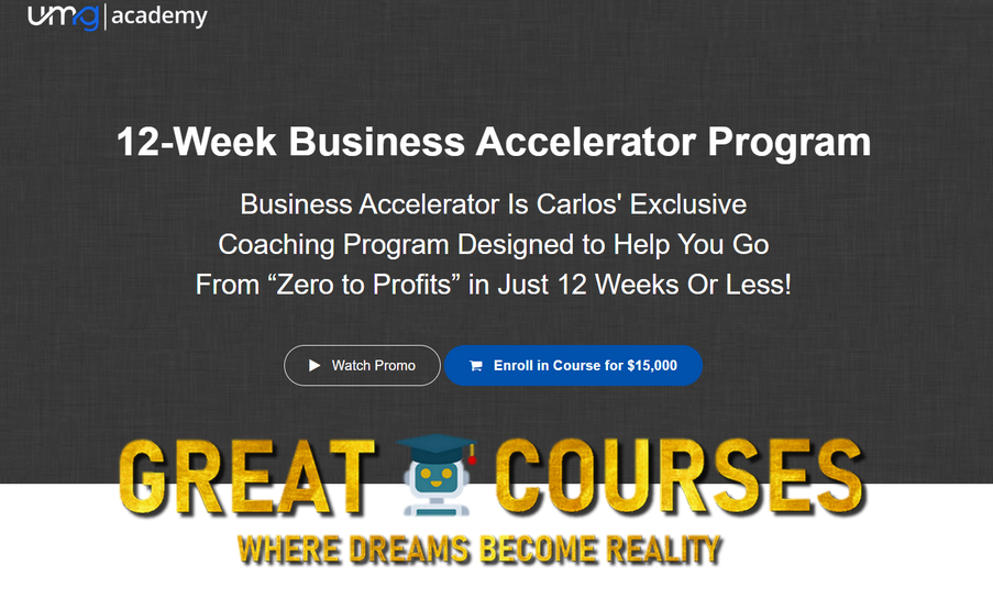 12-Week Business Accelerator Program By Carlos Corona Jr - Free Download Course