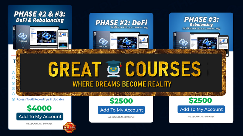 The Plan Phase 2 (DeFi) & Phase 3 (Rebalancing) By Dan Hollings - Free Download Courses