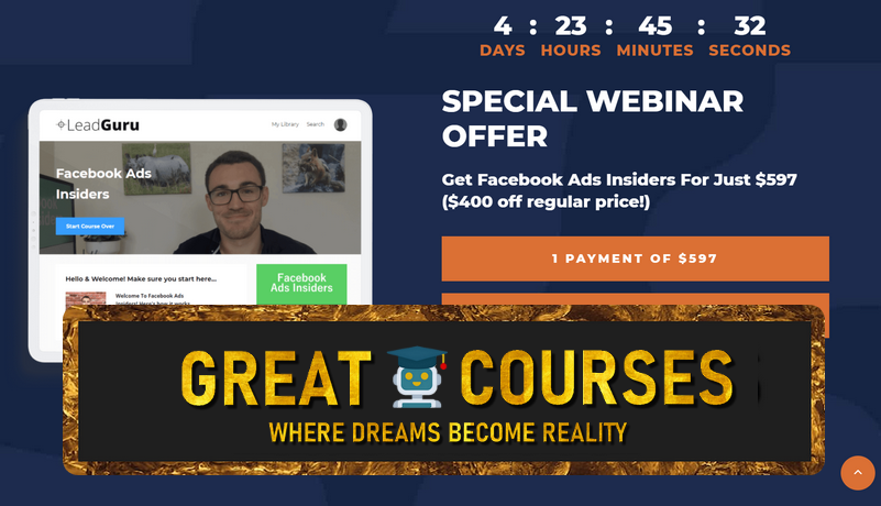 Facebook Ads Insiders By Ben Heath - Lead Guru - Free Download Course