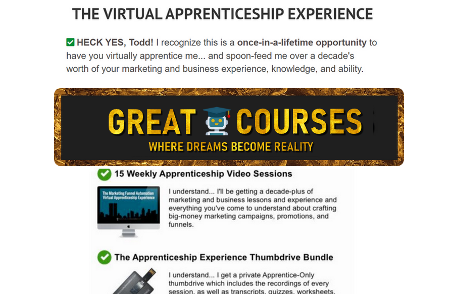 The Virtual Apprenticeship Experience By Todd Brown - Free Download Course