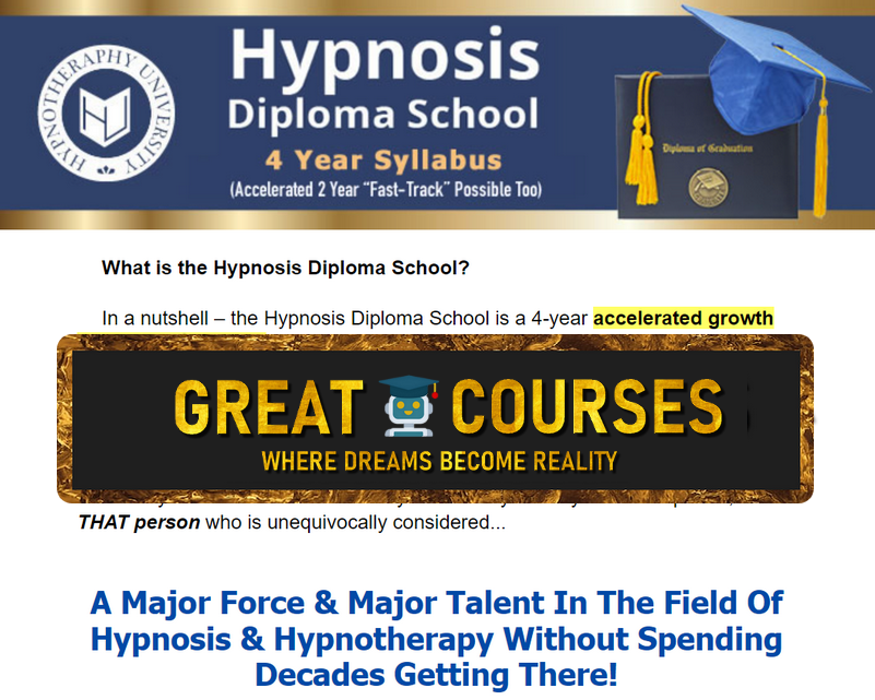 Hypnosis Diploma School By Igor Ledochowski - Free Download Course