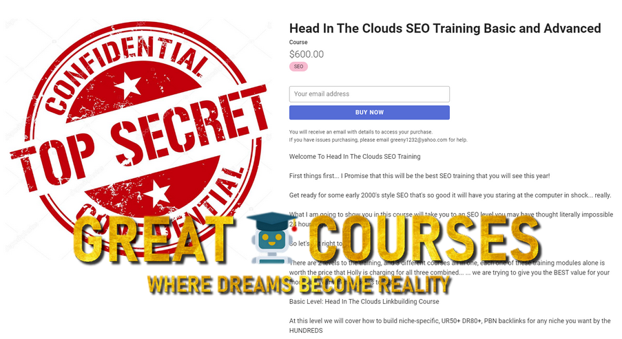 Head In The Clouds SEO Training Basic And Advanced By Holly Starks - Free Download Course