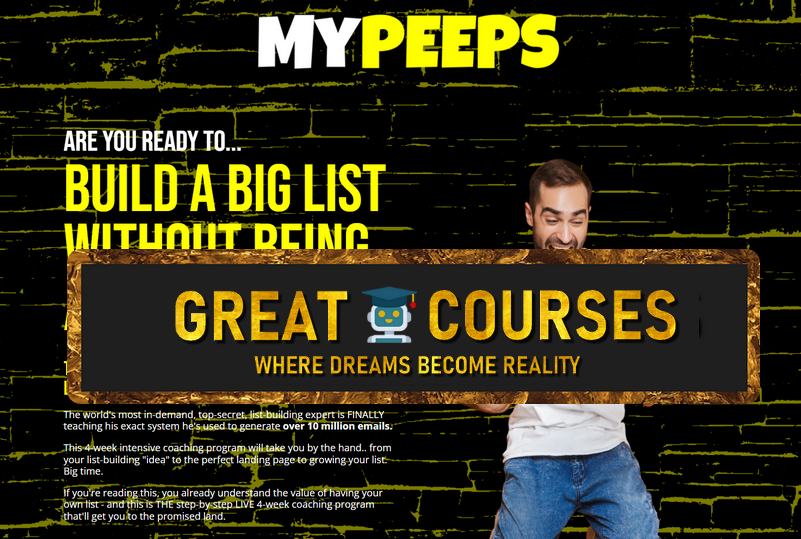 My Peeps By Ryan Lee & Travis Speegle - Free Download List Building Course MyPEEPS
