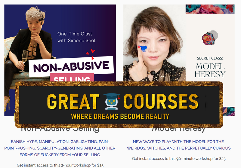 Non-Abusive Selling + Model Heresy By Simone Grace Seol - Free Download Courses Non-Abusive Selling + Model Heresy By Simone Grace Seol - Free Download Courses
