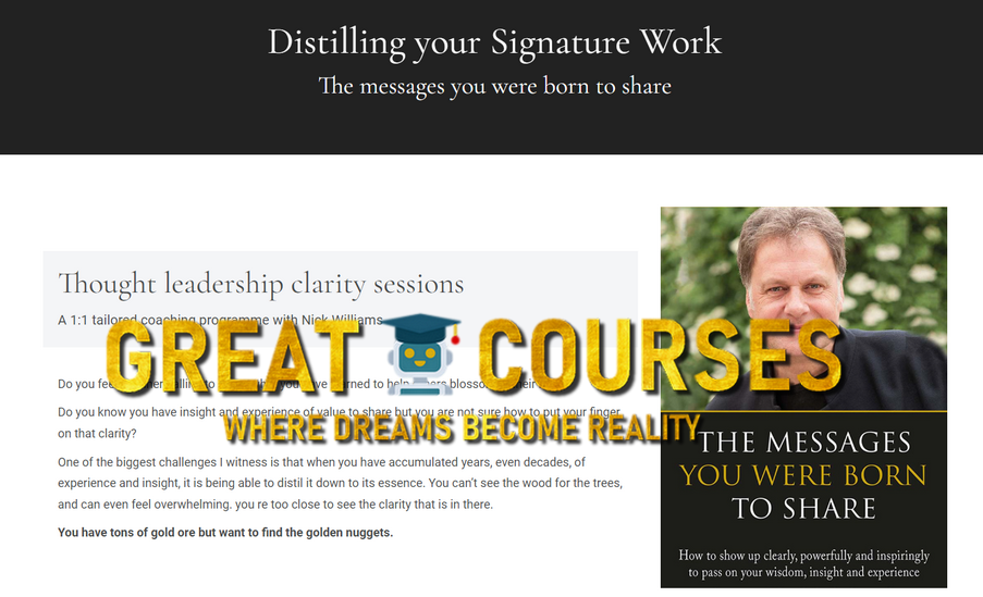 Distilling Your Signature Work By Nick Williams - Free Download Course