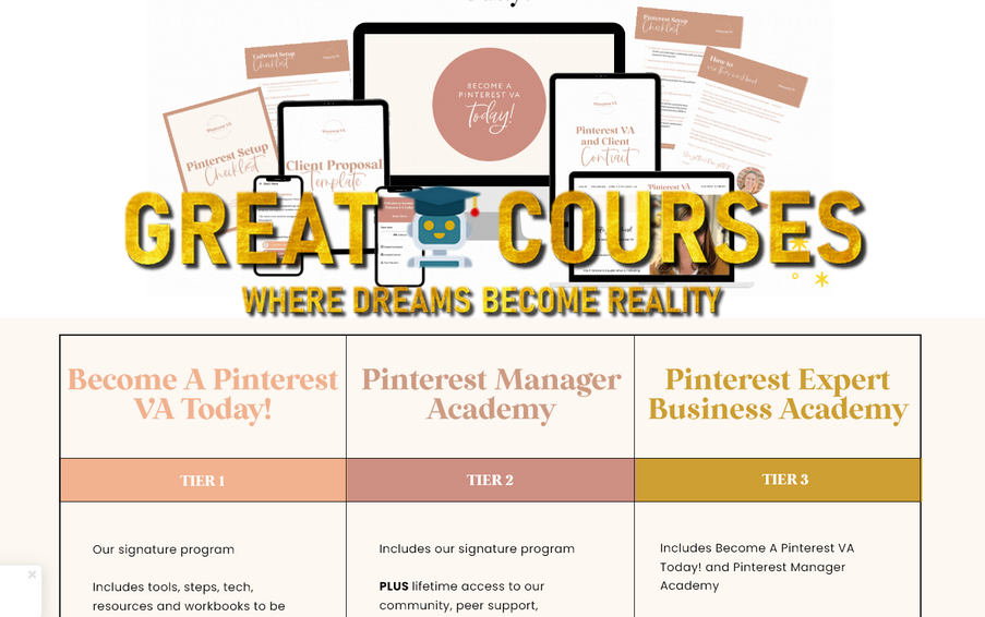 Pinterest VA By Kristin Larsen - Free Download Course Virtual Assistant