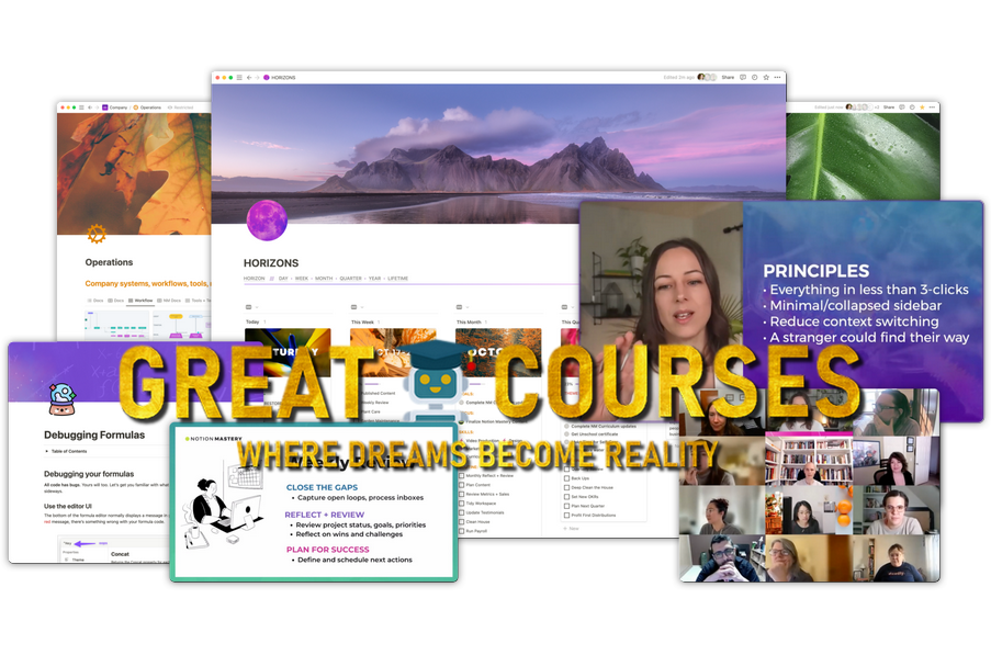 Notion Mastery With Marie Poulin - Free Download Course + Workflow With Notion