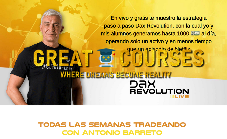 Curso Dax Revolution Live De Antonio Barreto - Descargar Gratis