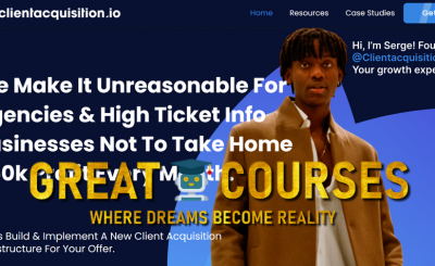Client Acquisition Full Course - Half A Mill Program By Serge Gatari - Free Download