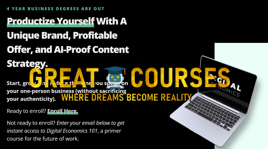 Digital Economics School Masters Degree By Dan Koe - Free Download Course