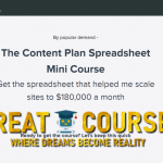 Free Download - The Content Plan Spreadsheet Mini Course By Anne Moss