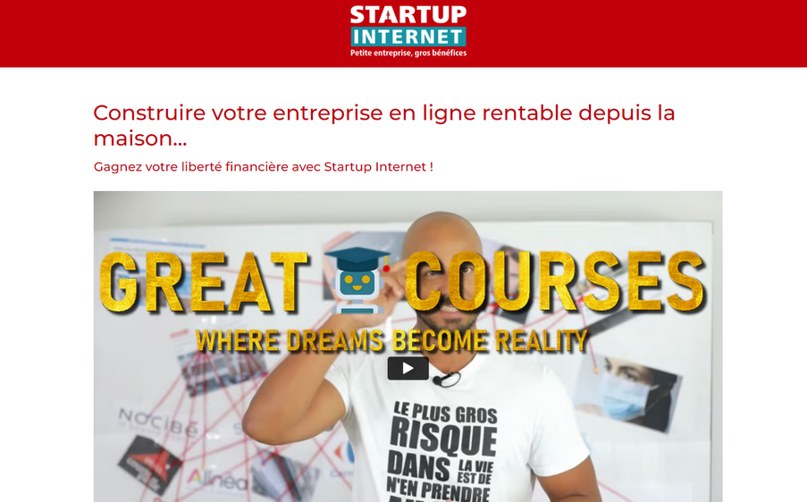 Start-Up Internet De Cédric Annicette - Téléchargement Gratuit - Télécharger Formation Gratuitement Mastermind