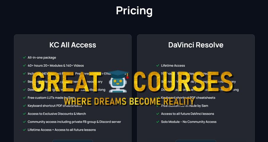 KC All Access Kolder Creative & DaVinci Resolve By Sam Kolder - Free Download