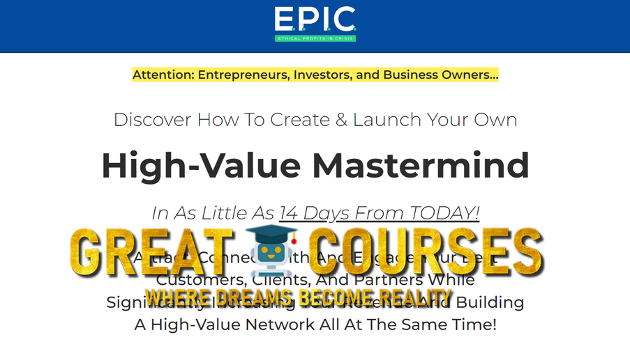 EPIC Mastermind Sprint By Roland Frasier - Free Download Course