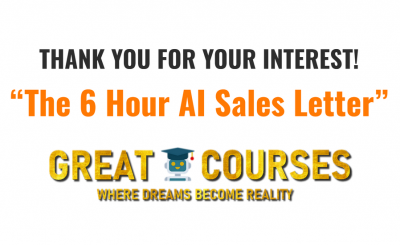 The 6 Hour AI Sales Letter By Stefan Georgi - Free Download Course