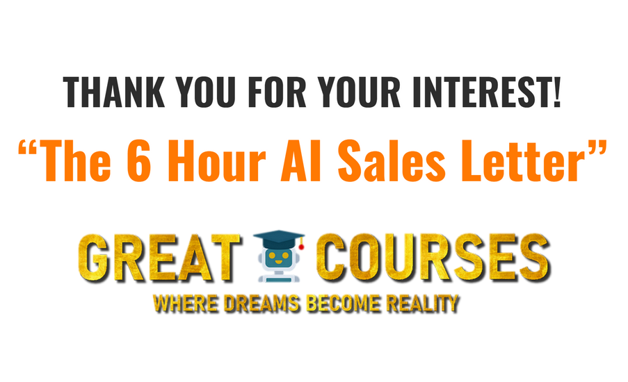 The 6 Hour AI Sales Letter By Stefan Georgi - Free Download Course