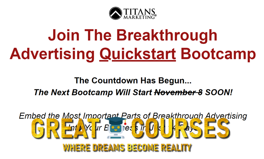 Free Download - Breakthrough Advertising Quickstart Bootcamp By Brian Kurtz