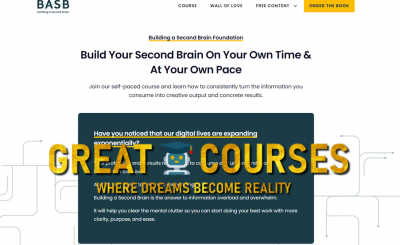 Building A Second Brain Foundation Course By Tiago Forte - Free Download