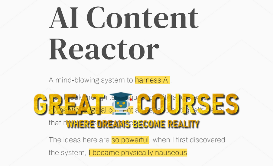 AI Content Reactor By Rob Lennon