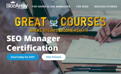 SEO Manager Certification By Blue Array Academy - Free Download Course