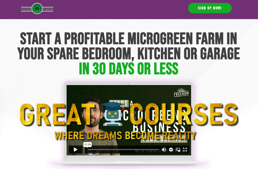 Free Download - Start A Microgreens Business From Scratch By Freedom Farmers