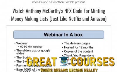 NFX Code By Anthony McCarthy - Free Download Course + Webinar Bonus - Joi The Gold Mine