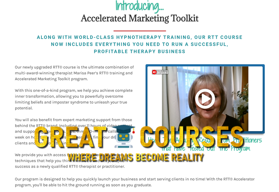 Accelerated Marketing Toolkit By Marisa Peer - Free Download RTT Course