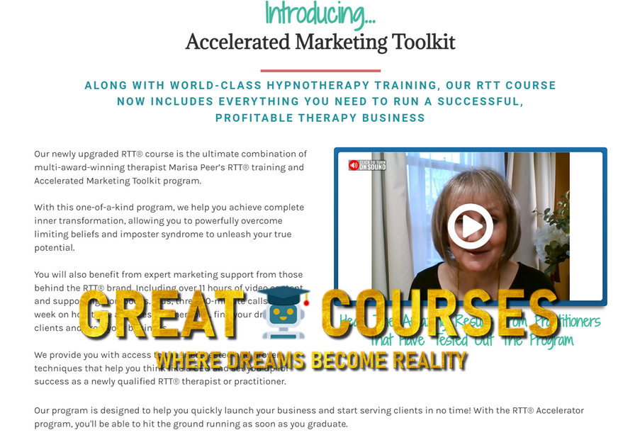 Accelerated Marketing Toolkit By Marisa Peer - Free Download RTT Course Accelerated Marketing Toolkit By Marisa Peer - Free Download RTT Course