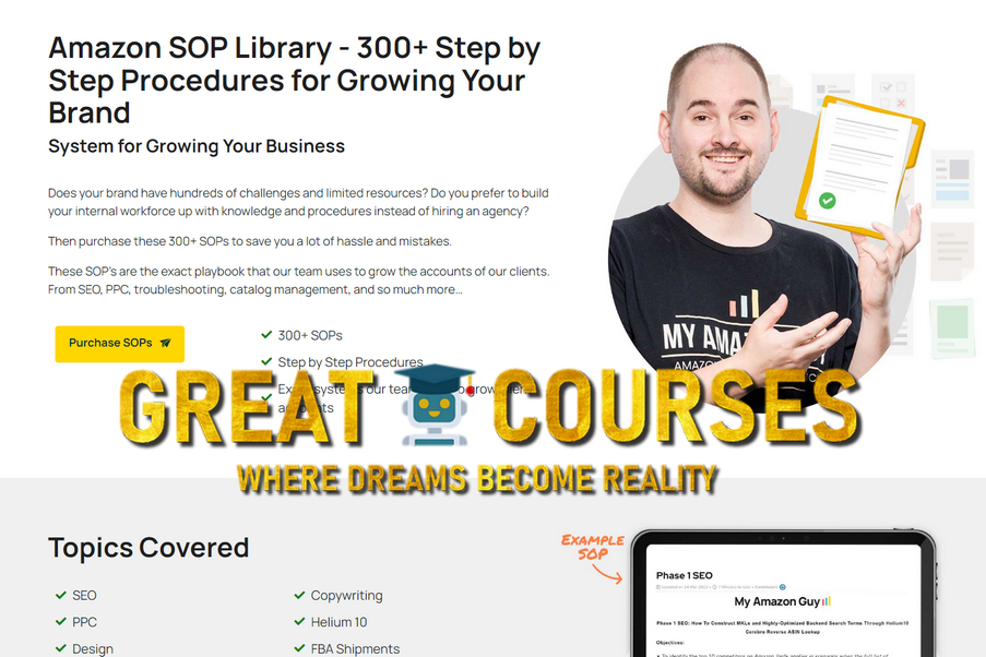 Amazon SOP Library By My Amazon Guy
