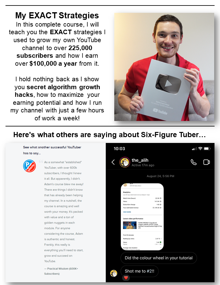 Six-Figure Tuber By Adam Del Duca Six-Figure Tuber By Adam Del Duca