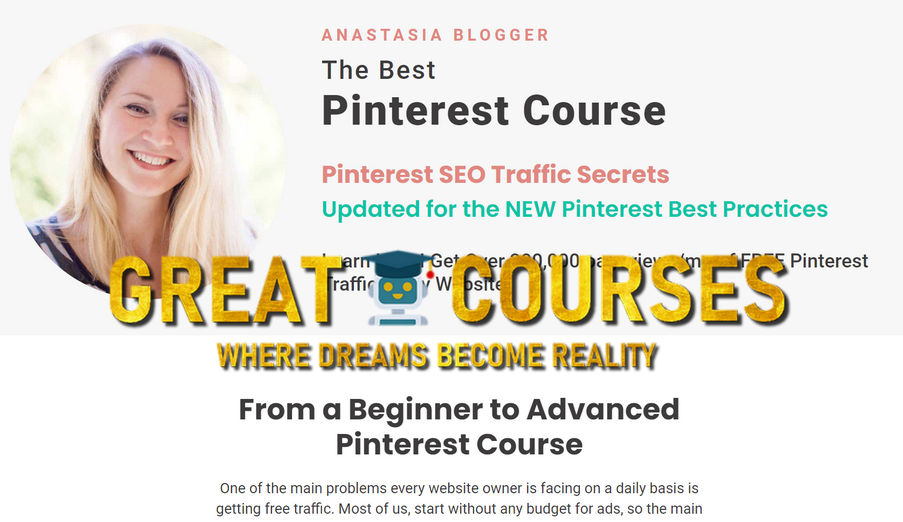 Pinterest SEO Traffic Secrets By Anastasia Blogger