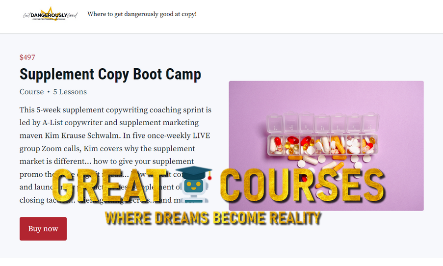 Supplement Copy Boot Camp By Kim Krause Schwalm
