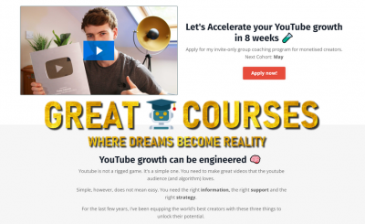 8 Week YouTube Accelerator - YouTube Channel Accelerator By Paddy Galloway