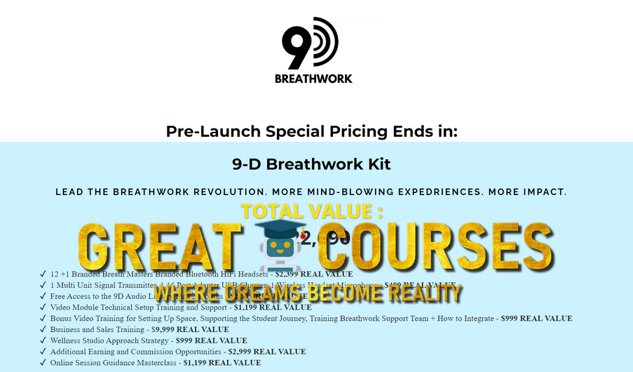 Breath Masters 9-D Breathwork Kit By Brian Kelly