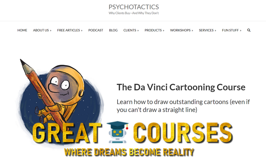 The Da Vinci Cartooning Course By Sean D'Souza The Da Vinci Cartooning Course By Sean D'Souza