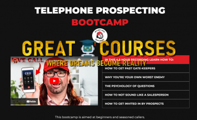 Telephone Prospecting Bootcamp By Benjamin Dennehy - Free Download