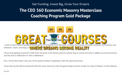 The CEO 360 Economic Masonry Masterclass - Free Download Gold
