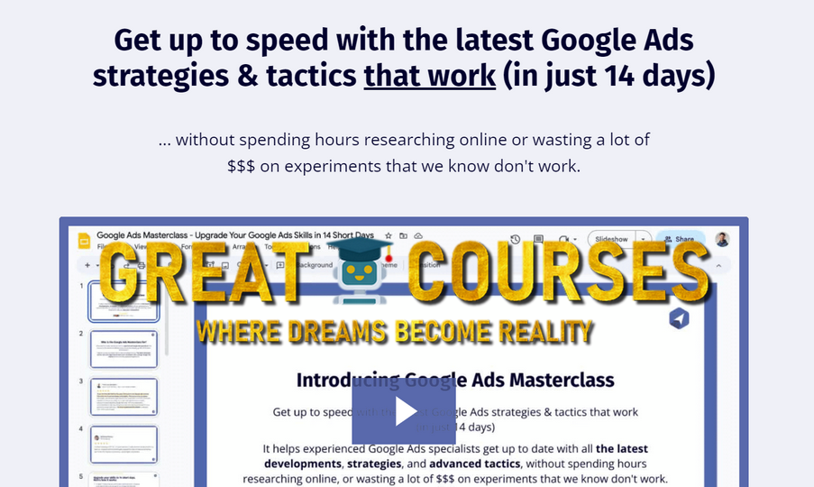 PPC Mastery - Google Ads Masterclass
