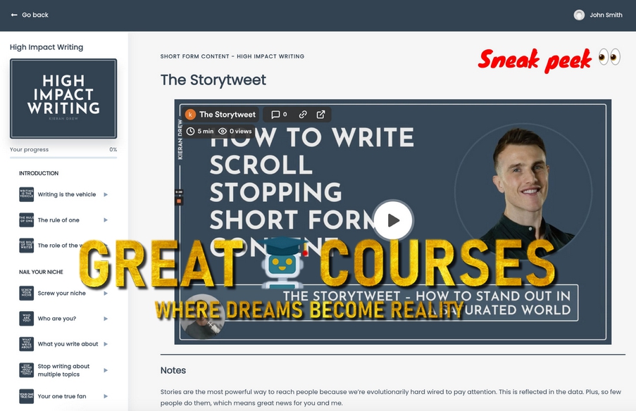 High Impact Writing By Kieran Drew – Free Download Course