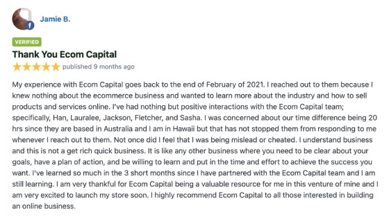 eCommerce Accelerator By eCom Capital - Free Download Course
