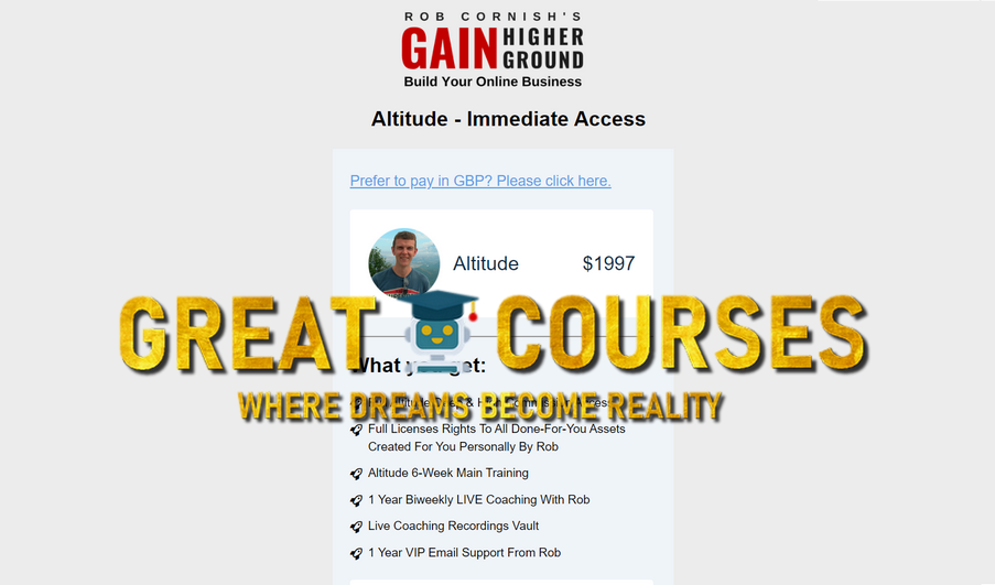 Altitude By Rob Cornish - Free Download Course Gain Higher Ground