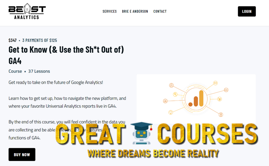 Get To Know GA4 By Brie Anderson – Beast Analytics - Free Download Course