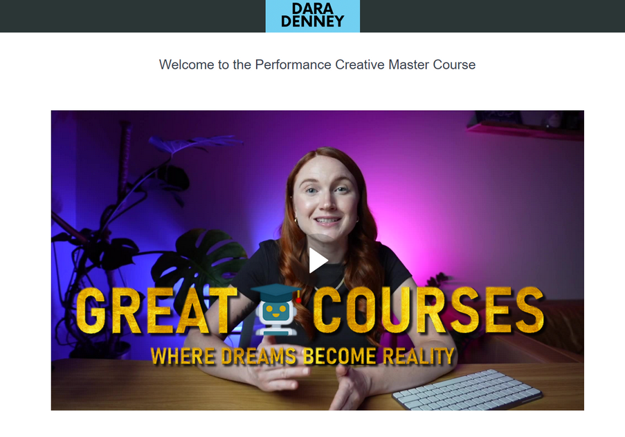 Performance Creative Master Course By Dara Denney - Free Download